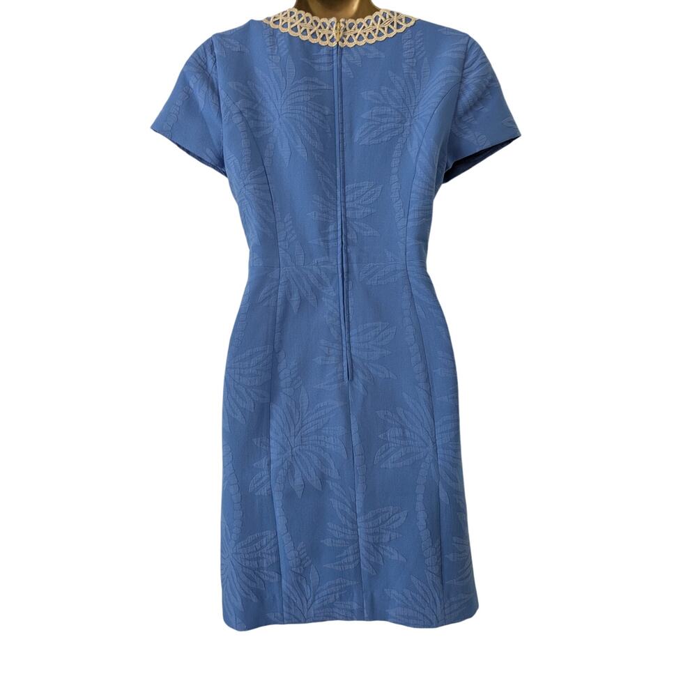 NWT Lilly Pulitzer $228 ARIE STRETCH SHIFT Palm Paradise Bennet Blue Dress - Picture 5 of 7